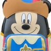 Disney - Mickey Musketeer Cosplay 10" Faux Leather Mini Backpack