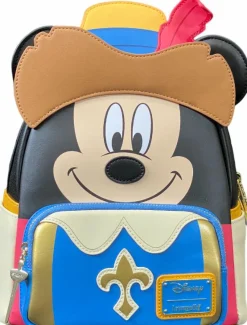 Disney - Mickey Musketeer Cosplay 10" Faux Leather Mini Backpack
