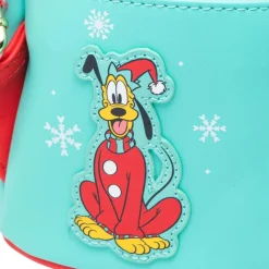 Disney - Mickey Reindeer Cosplay Light Up 10” Faux Leather Mini Backpack
