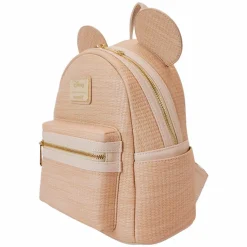 Disney - Mickey Woven Texture 10" Faux Leather Mini Backpack