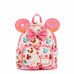 Disney - Minnie Cupcake & Donuts 10" Faux Leather Mini Backpack