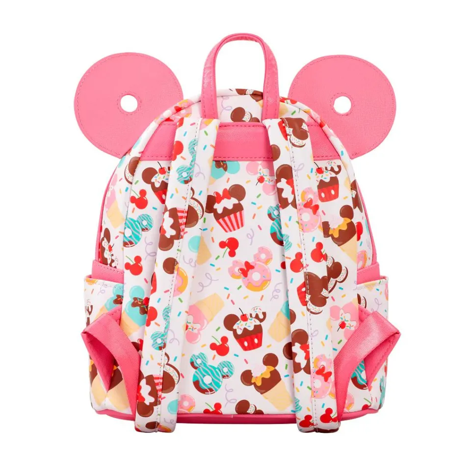 Disney - Minnie Cupcake & Donuts 10" Faux Leather Mini Backpack