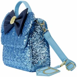 Disney - Minnie Hanukkah Sequin 8" Faux Leather Crossbody Bag
