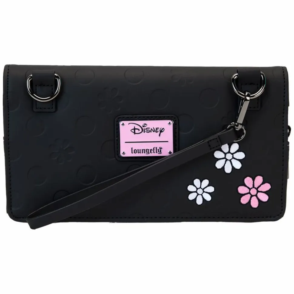 Disney - Minnie Mouse Floral Rocks the Dots 4" Faux Leather Clutch Crossbody Bag
