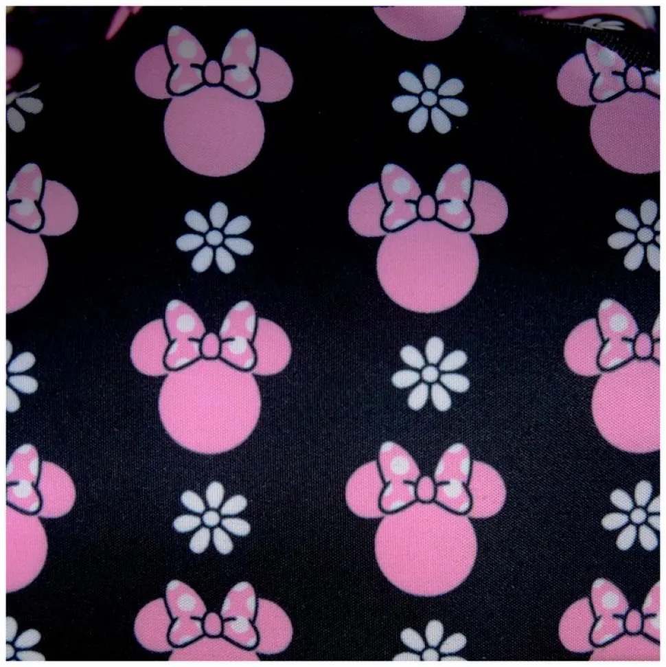 Disney - Minnie Mouse Floral Rocks the Dots 10" Faux Leather Mini Backpack