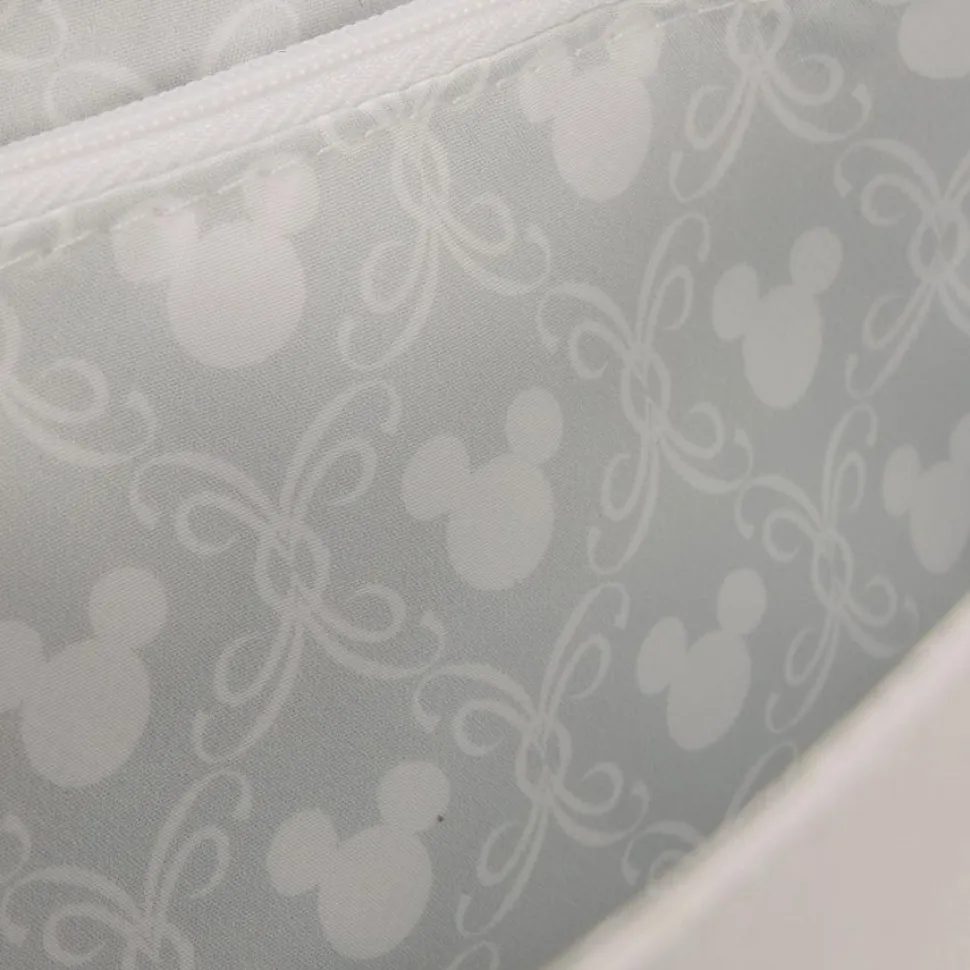 Disney - Minnie Mouse Iridescent Lace Wedding 7" Faux Leather Crossbody Bag
