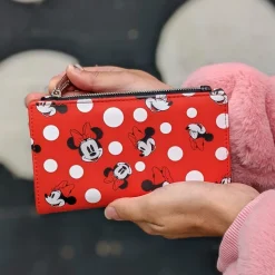 Disney - Minnie Mouse Polka Dots Red 4” Faux Leather Wallet