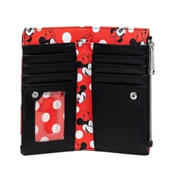 Disney - Minnie Mouse Polka Dots Red 4” Faux Leather Wallet