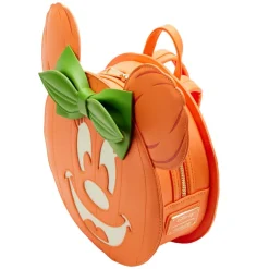 Disney - Minnie Mouse Pumpkin Glow in the Dark 10” Faux Leather Mini Backpack