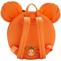 Disney - Minnie Mouse Pumpkin Glow in the Dark 10” Faux Leather Mini Backpack