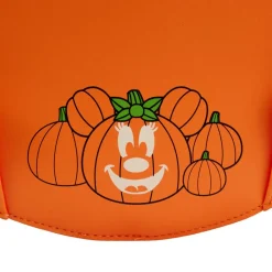 Disney - Minnie Mouse Pumpkin Glow in the Dark 10” Faux Leather Mini Backpack