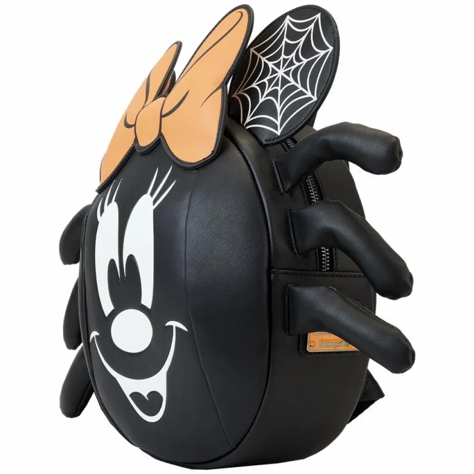 Disney - Minnie Mouse Spider Glow in the Dark 10" Faux Leather Mini Backpack