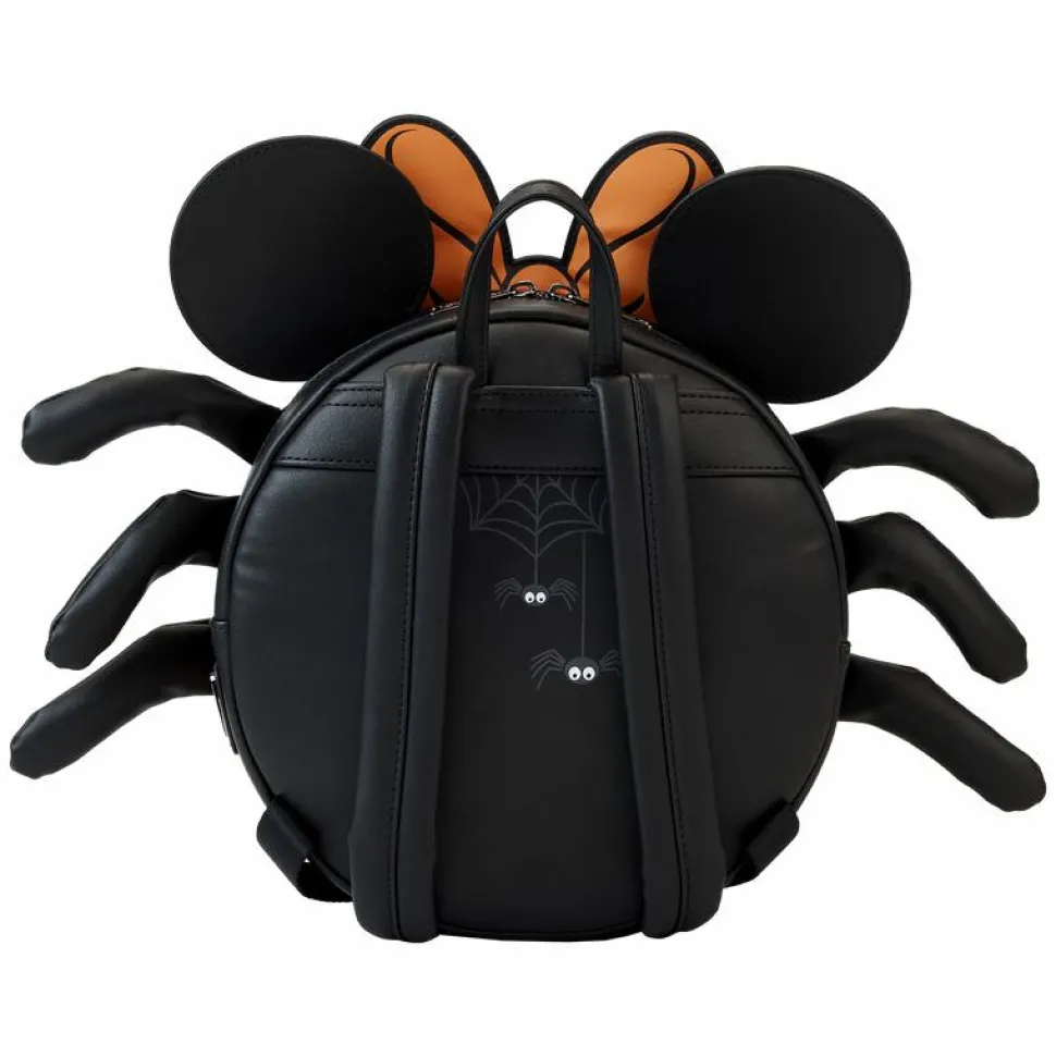 Disney - Minnie Mouse Spider Glow in the Dark 10" Faux Leather Mini Backpack