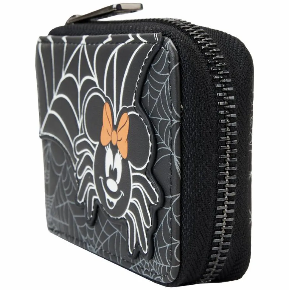 Disney - Minnie Mouse Spider Glow in the Dark 4" Faux Leather Accordion Wallet