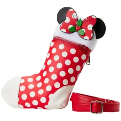 Disney - Minnie Mouse Stocking 11” Faux Leather Crossbody Bag