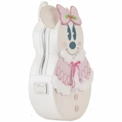 Disney - Minnie Pastel Snowman 10" Faux Leather Mini Backpack