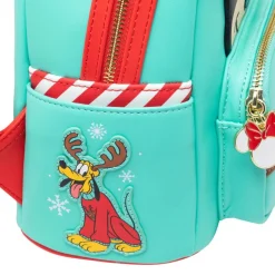 Disney - Minnie Reindeer Cosplay Light Up 10” Faux Leather Mini Backpack