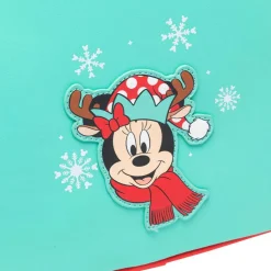 Disney - Minnie Reindeer Cosplay Light Up 10” Faux Leather Mini Backpack