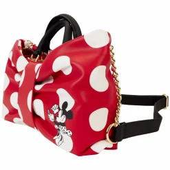 Disney - Minnie Rocks the Dots Bow Figural 4" Faux Leather Crossbody Bag