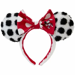 Disney - Minnie Rocks the Dots Sherpa Faux Leather Headband