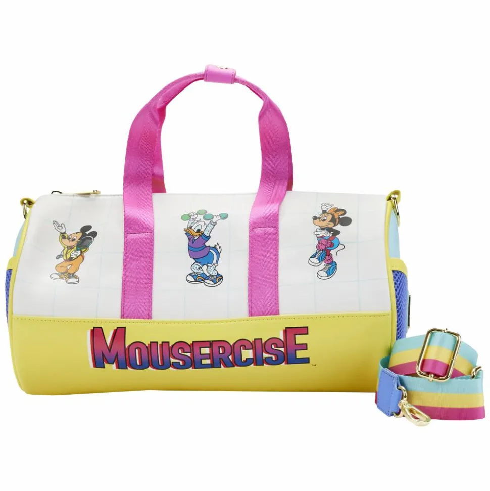 Disney - Mousercise 6” Faux Leather Duffle Bag