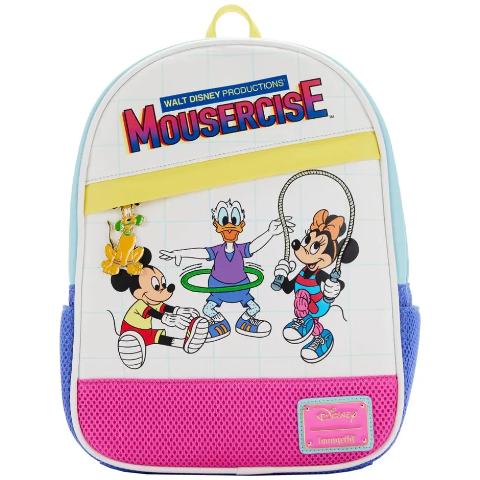 Disney - Mousercise 12” Faux Leather Mini Backpack