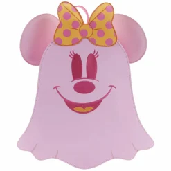 Disney - Pastel Ghost Minnie Mouse Glow in the Dark 11” Faux Leather Mini Backpack