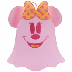 Disney - Pastel Ghost Minnie Mouse Glow in the Dark 11” Faux Leather Mini Backpack