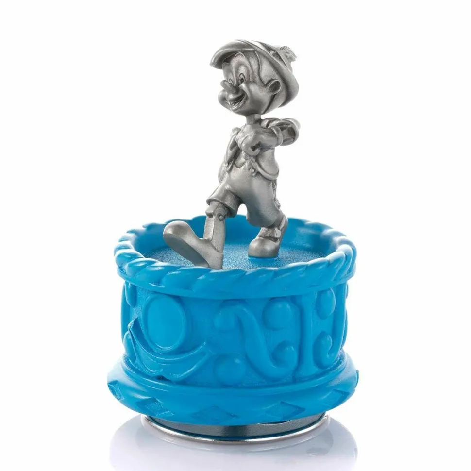 Disney - Pinocchio 4” Pewter Music Carousel