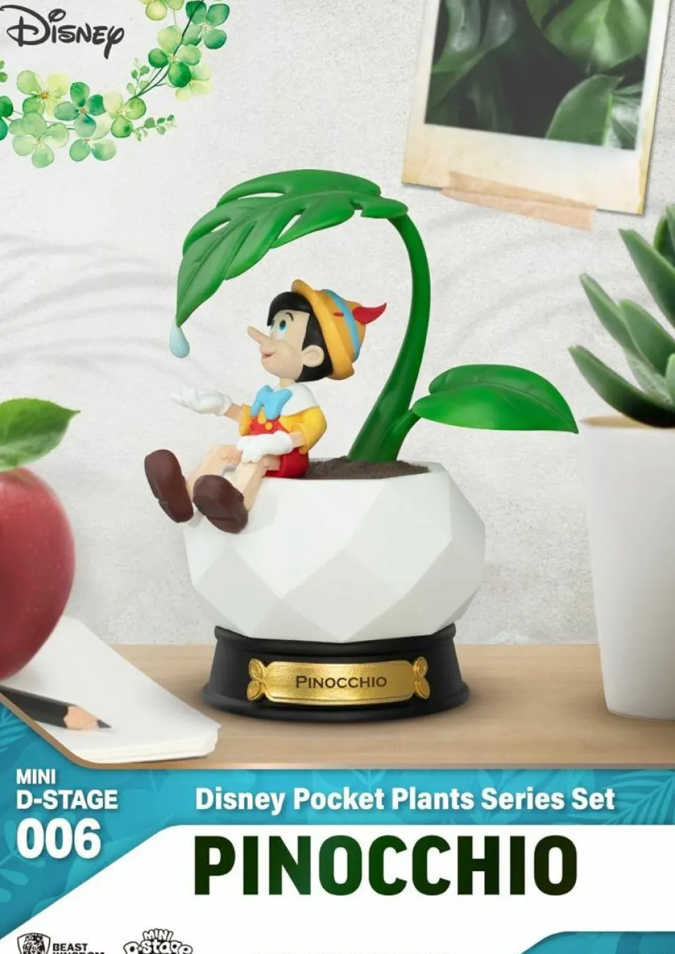 Disney - Pinocchio Pocket Plants Series Mini D-Stage 4" Diorama Statue