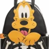Disney - Pluto Skeleton Cosplay Glow in the Dark 10" Faux Leather Mini Backpack