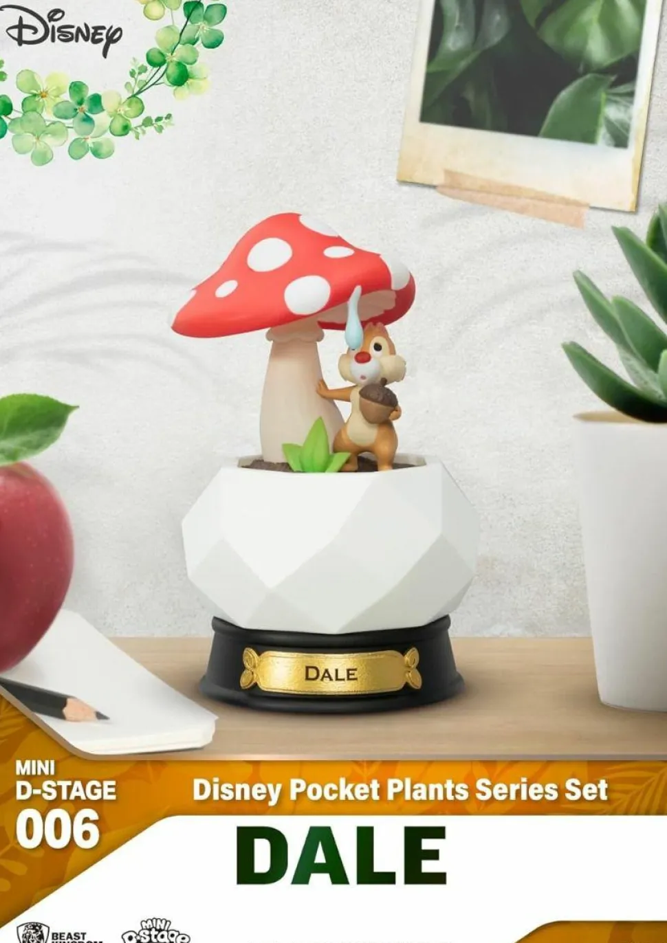 Disney - Pocket Plants Series Mini D-Stage 4" Diorama Statue 6-Pack