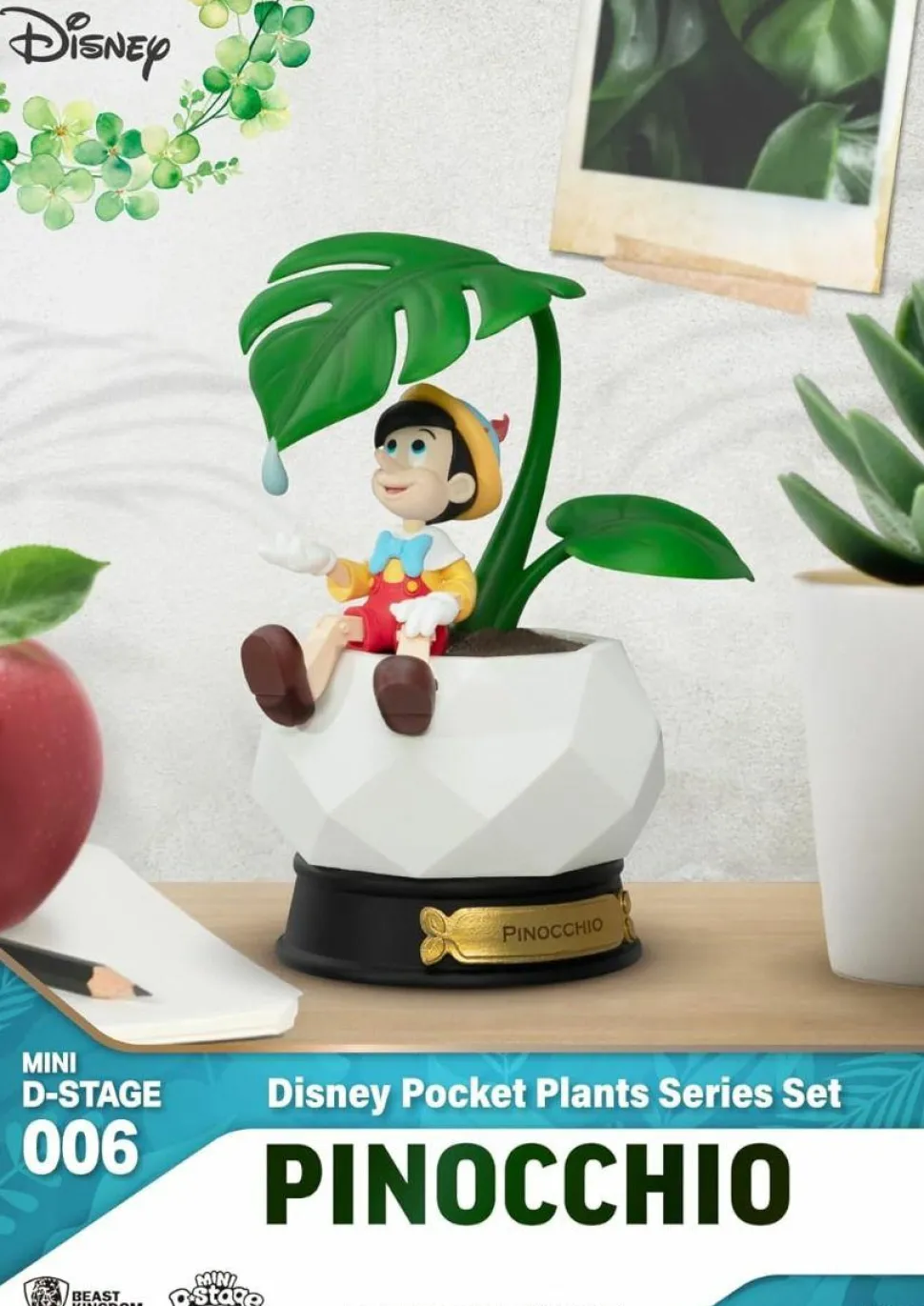 Disney - Pocket Plants Series Mini D-Stage 4" Diorama Statue 6-Pack