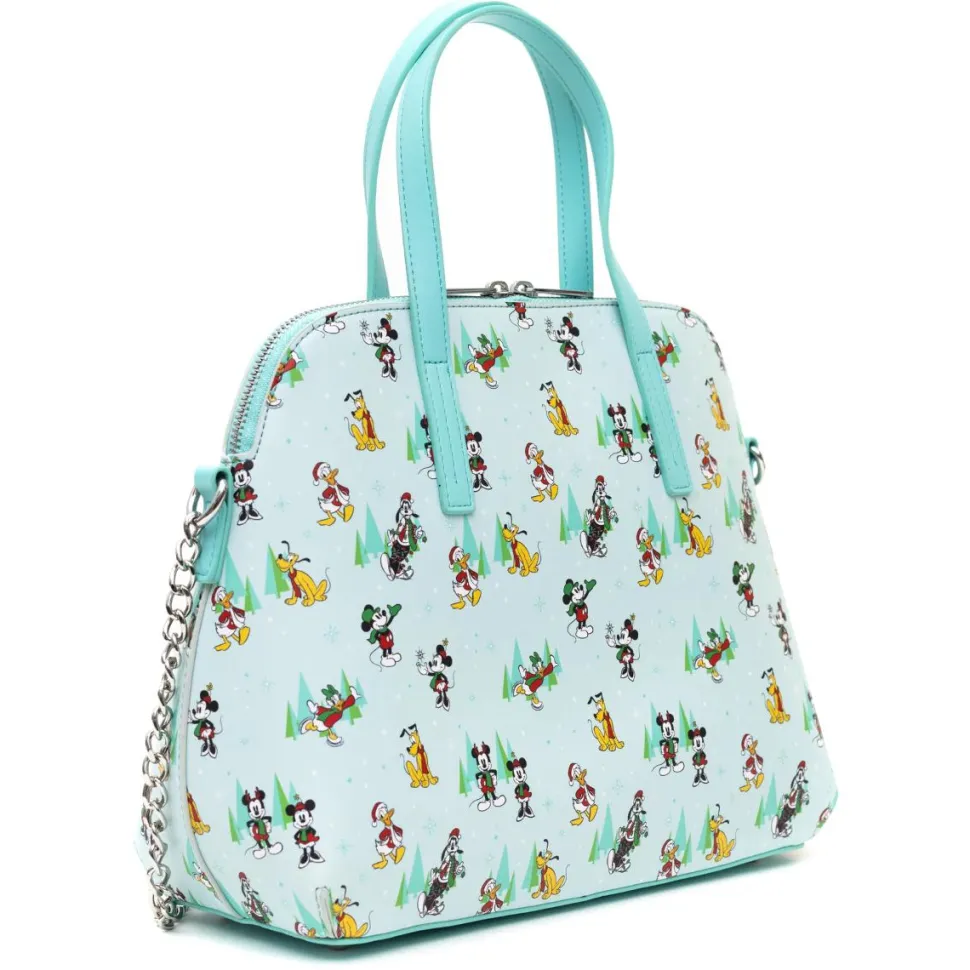 Disney - Sensational Six Holiday 9” Faux Leather Crossbody Bag