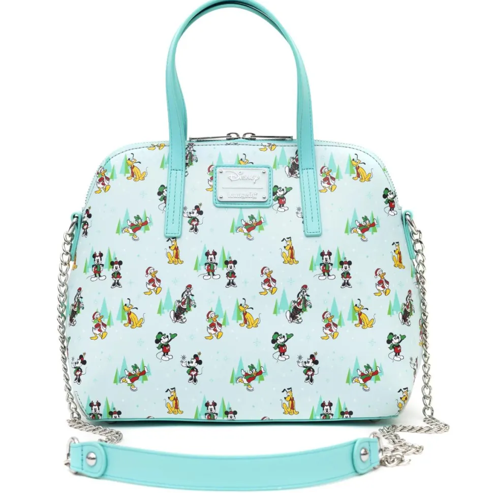 Disney - Sensational Six Holiday 9” Faux Leather Crossbody Bag