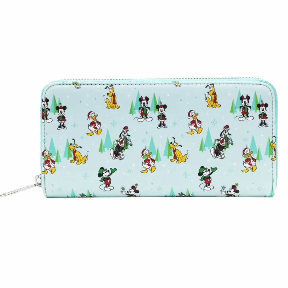 Disney - Sensational Six Holiday 4” Faux Leather Zip-Around Wallet