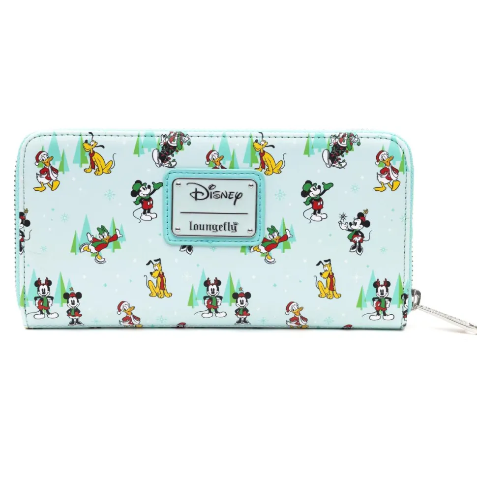 Disney - Sensational Six Holiday 4” Faux Leather Zip-Around Wallet