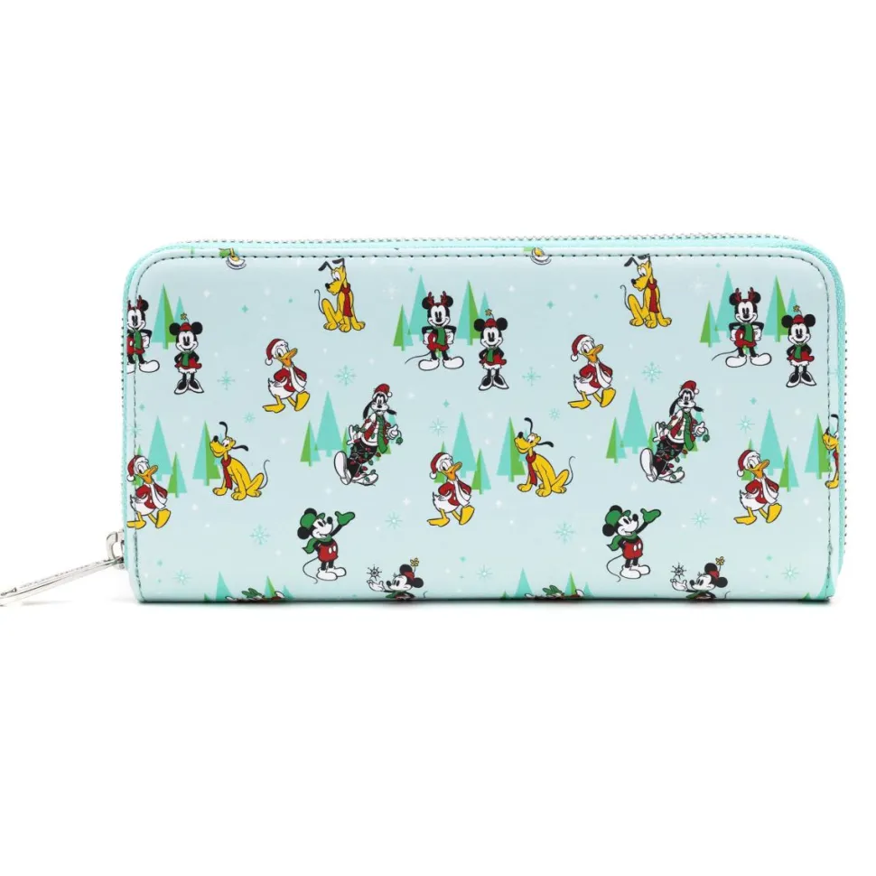 Disney - Sensational Six Holiday 4” Faux Leather Zip-Around Wallet
