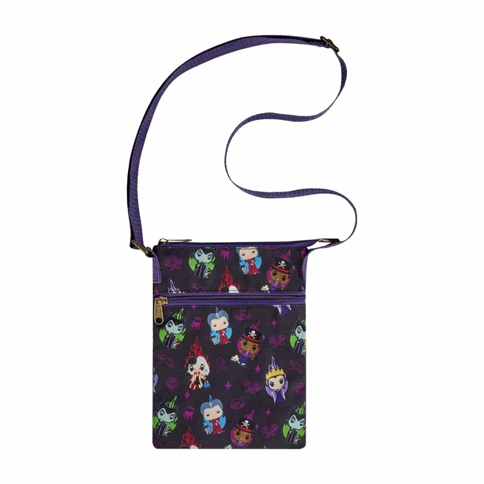 Disney - Villains Print Passport Bag