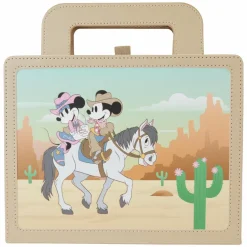 Disney - Western Mickey and Minnie Lunch Box 6" Faux Leather Journal