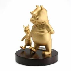 Disney - Winnie the Pooh and Piglet Limited Edition Gilt 8” Pewter Figurine