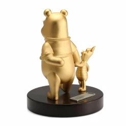 Disney - Winnie the Pooh and Piglet Limited Edition Gilt 8” Pewter Figurine