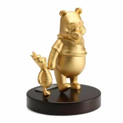 Disney - Winnie the Pooh and Piglet Limited Edition Gilt 8” Pewter Figurine