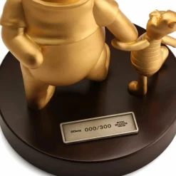 Disney - Winnie the Pooh and Piglet Limited Edition Gilt 8” Pewter Figurine