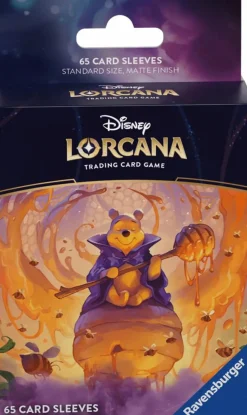 Disney Lorcana - Trading Card Game Set 6 Azurite Sea Winnie the Pooh Standard Deck Protector Card Sleeves (65 Count)