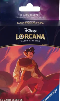 Disney Lorcana - Trading Card Game Set 5 Shimmering Skies Aladdin Standard Deck Protector Card Sleeves (65 Count)