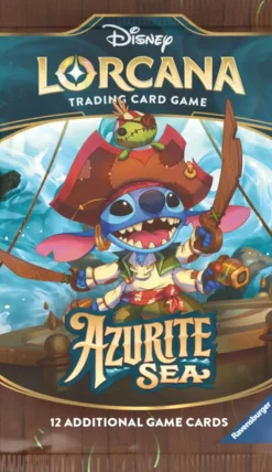 Disney Lorcana - Trading Card Game Set 6 Azurite Sea Booster Pack (12 Cards)