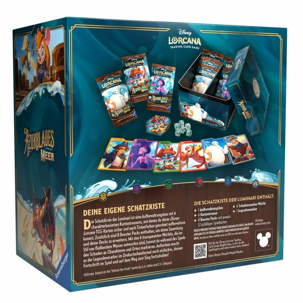 Disney Lorcana - Trading Card Game Set 6 Azurite Sea Illumineer's Trove