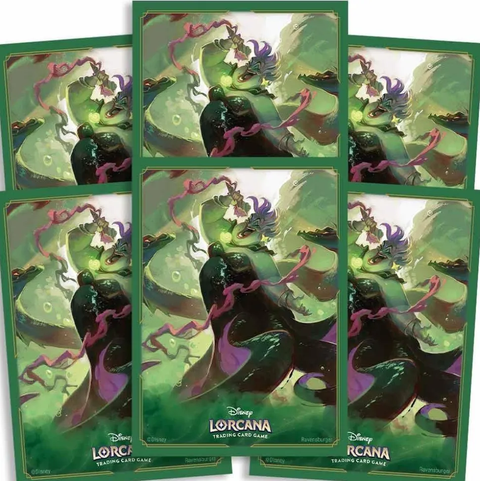 Disney Lorcana - Trading Card Game Set 7 Archazia's Island Ursula: Deceiver of All Standard Deck Protector Card Sleeves (65 Count)