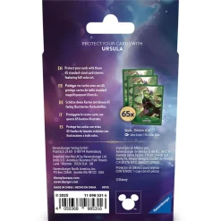 Disney Lorcana - Trading Card Game Set 7 Archazia's Island Ursula: Deceiver of All Standard Deck Protector Card Sleeves (65 Count)